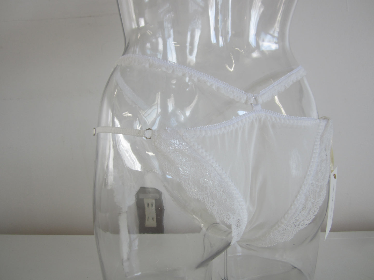 lace silkcotton garter shorts