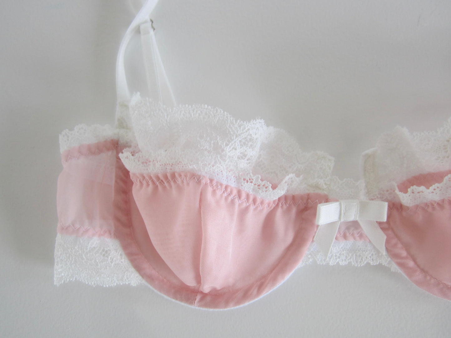 lace layered silkcotton wirebra