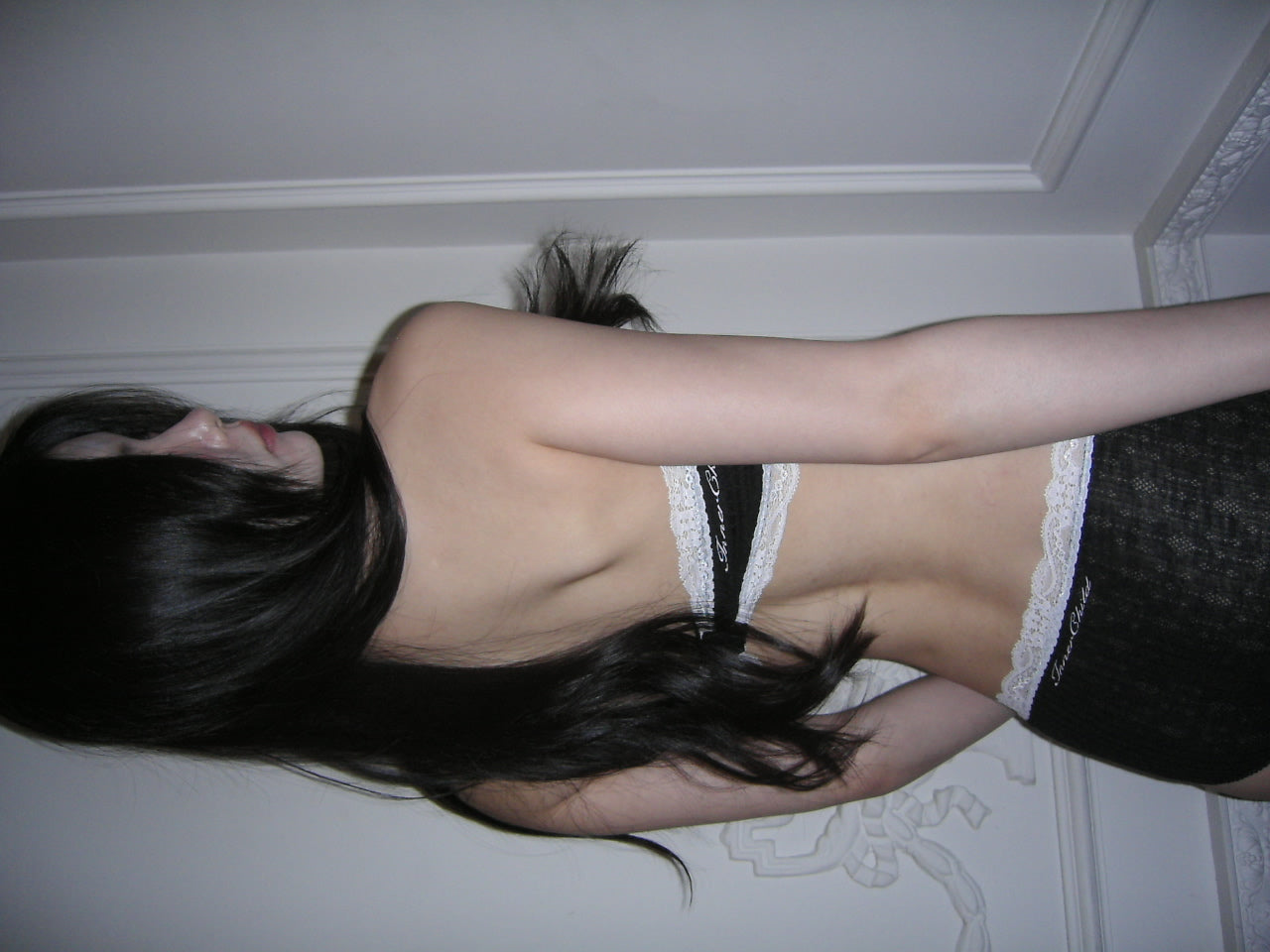 innerchild logo lace bra top