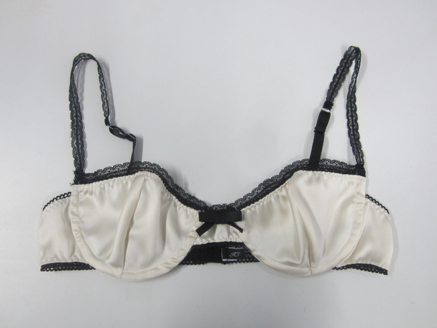 satin lace wire bra