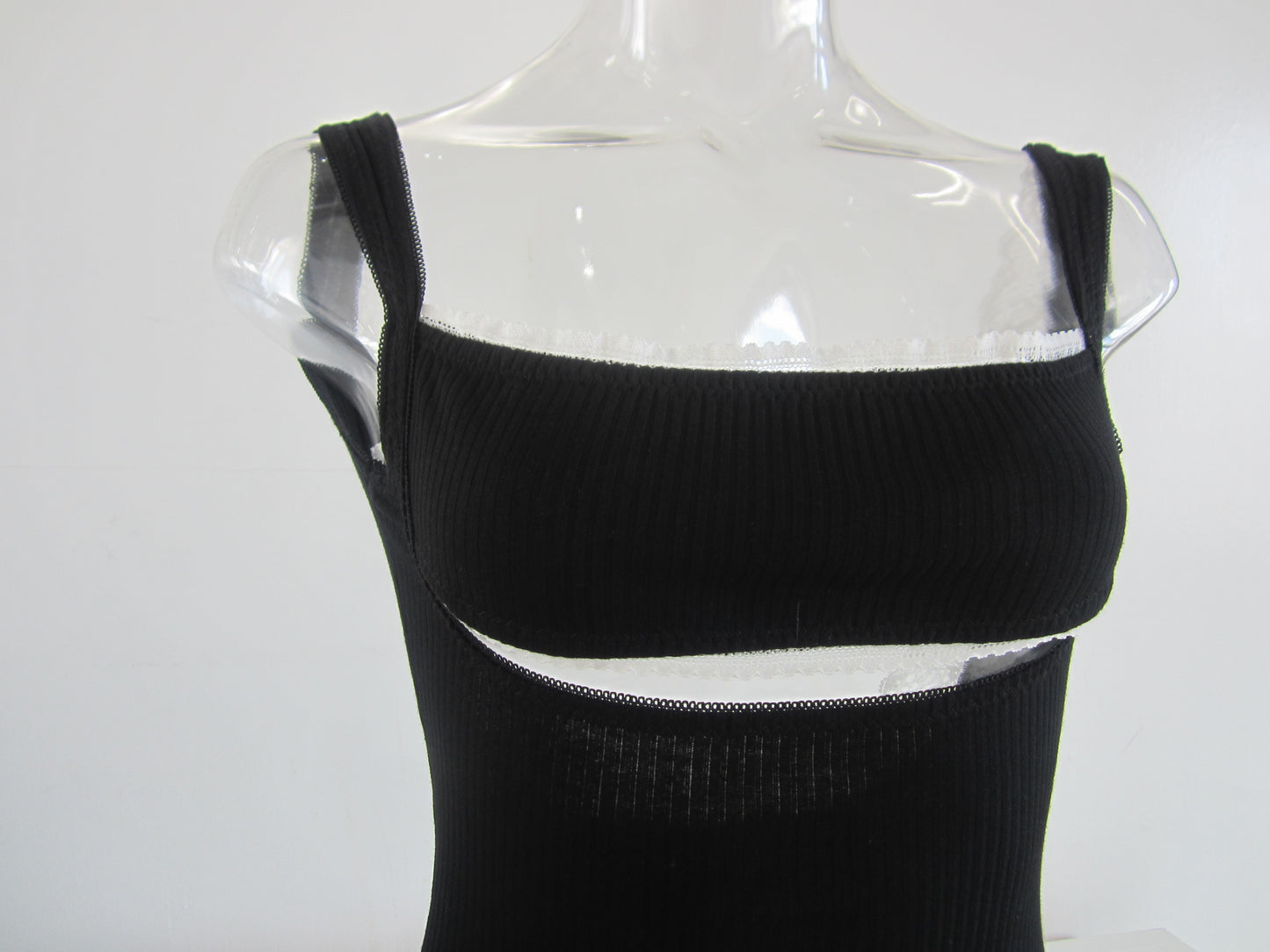 back open lib lace body suit