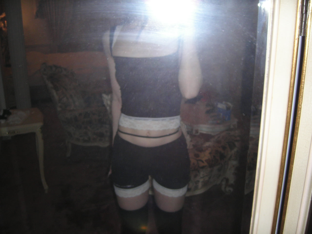 back open lib lace tops