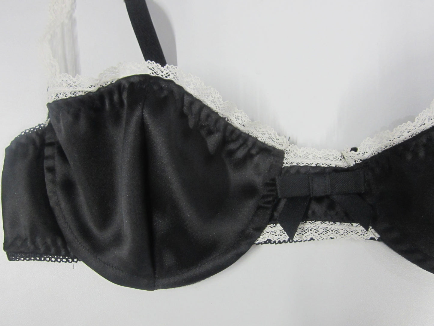 satin lace wire bra