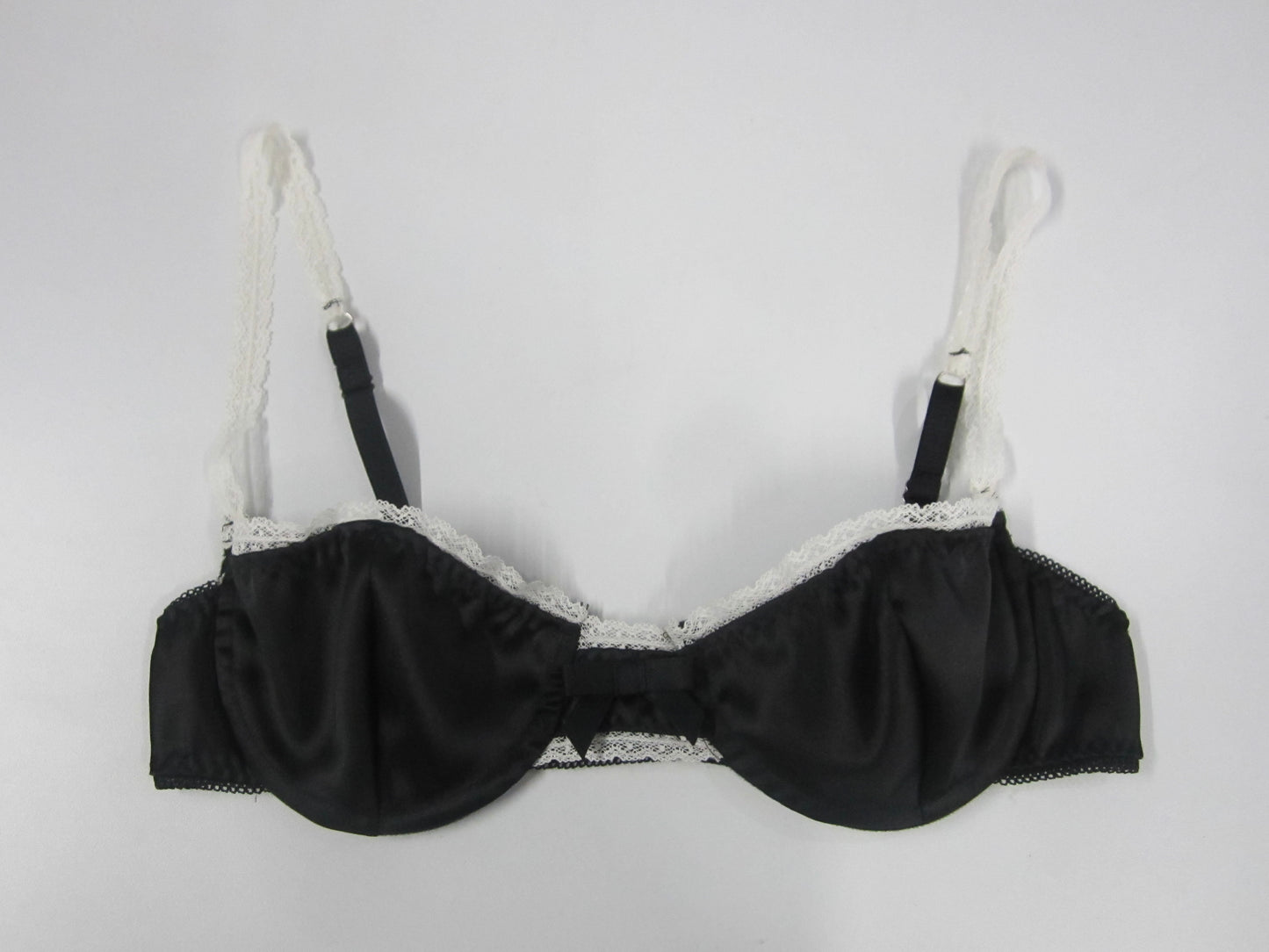 satin lace wire bra