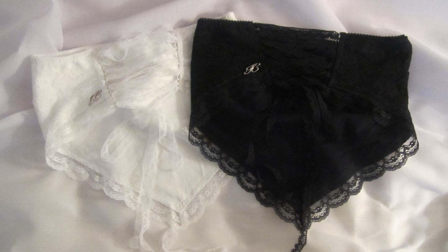lace lace-up tops