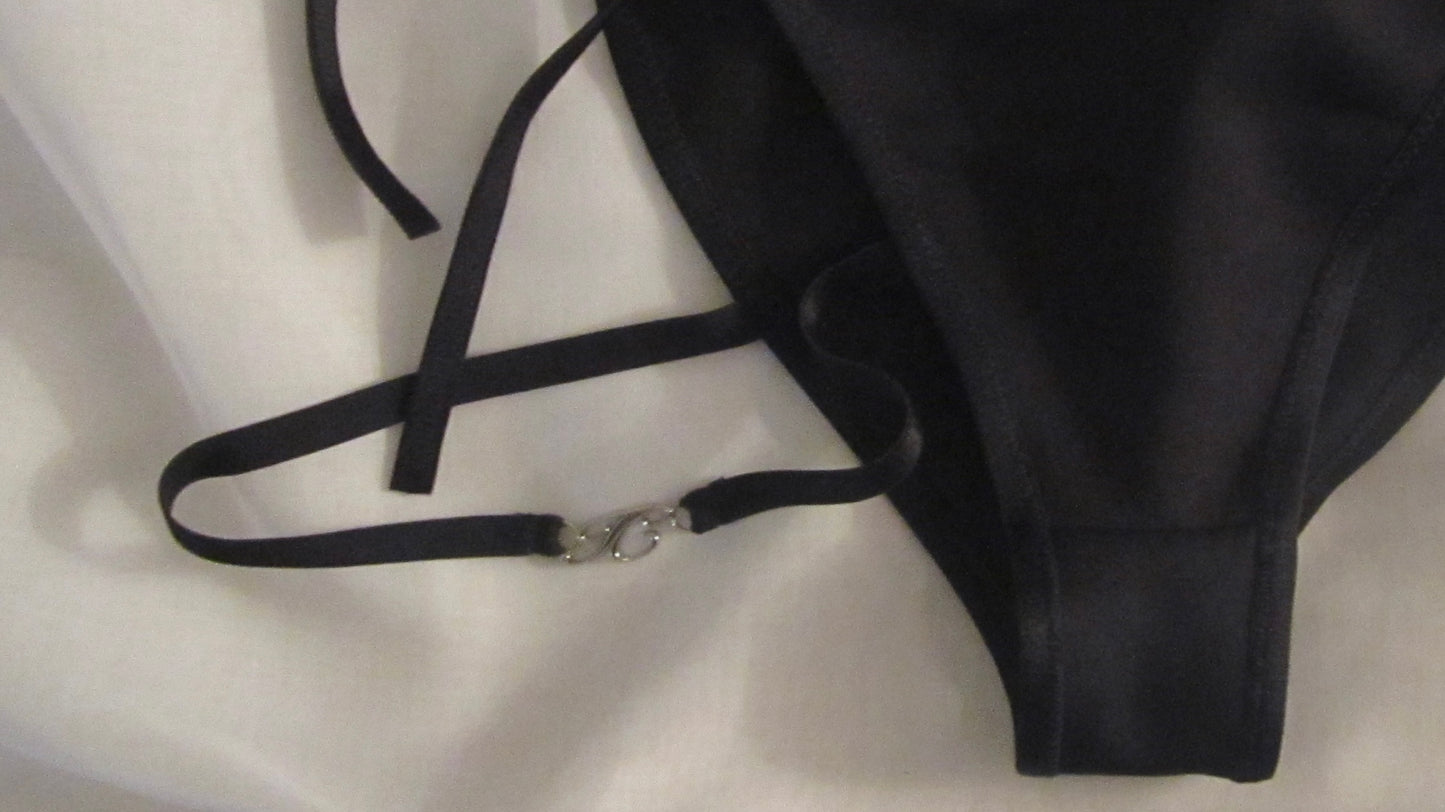 IC logo under strap shorts
