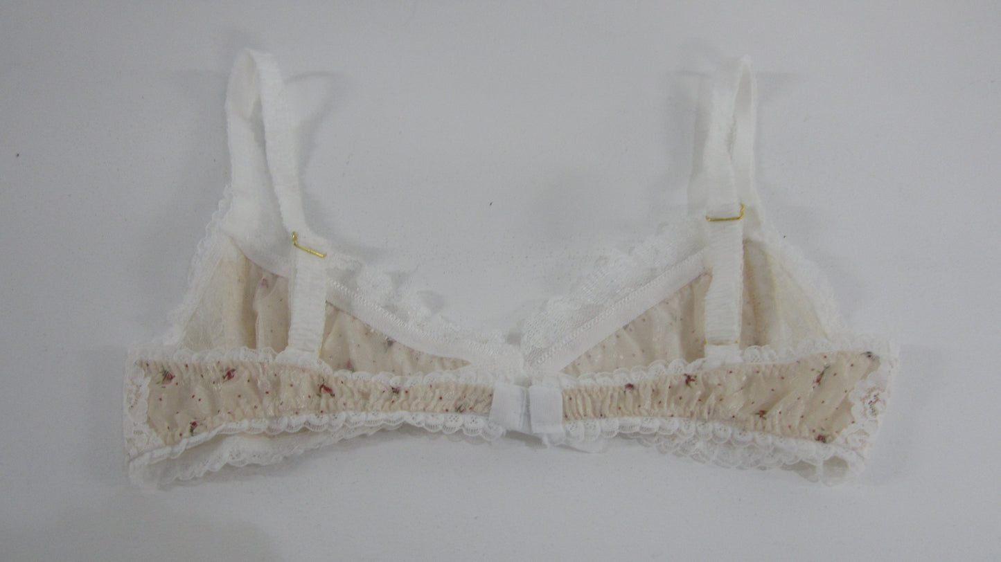Rose ribbon bra