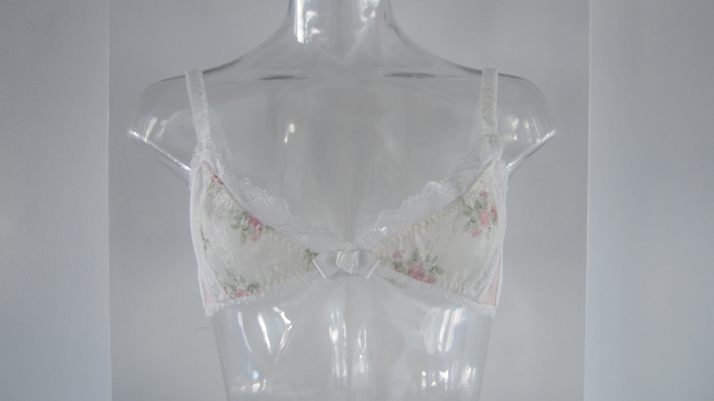 Rose ribbon bra