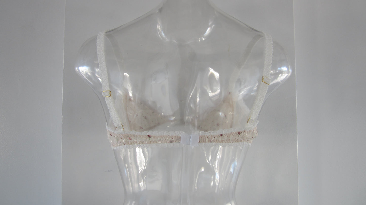 Rose ribbon bra