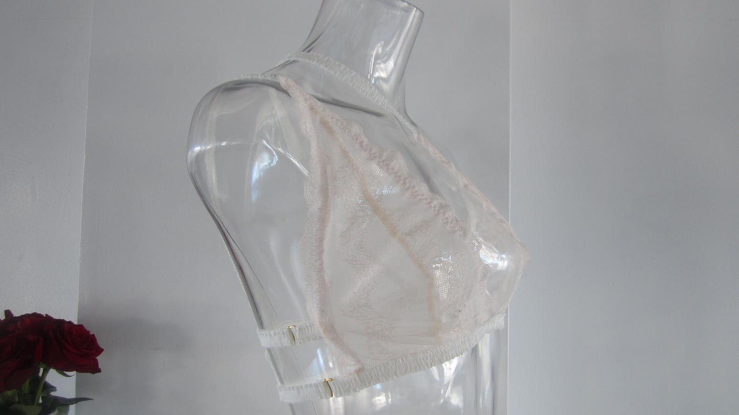 lace asymmetry bra