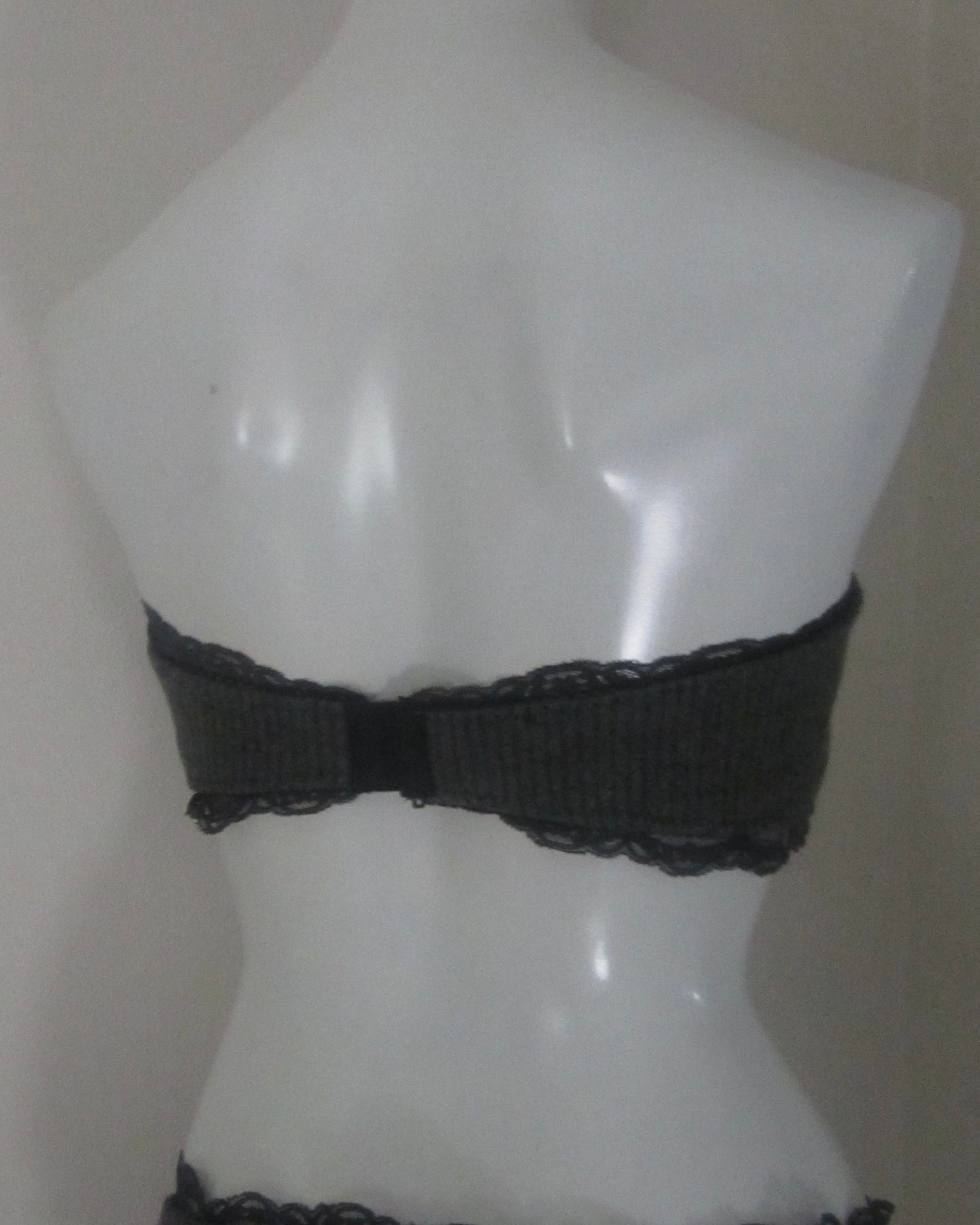lace rib layered bra