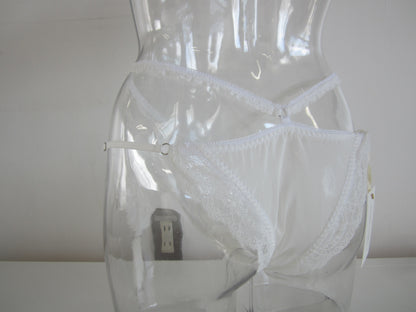 lace silkcotton garter shorts