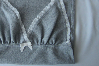 cotton lace long tops