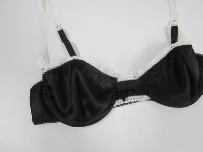 satin lace wire bra