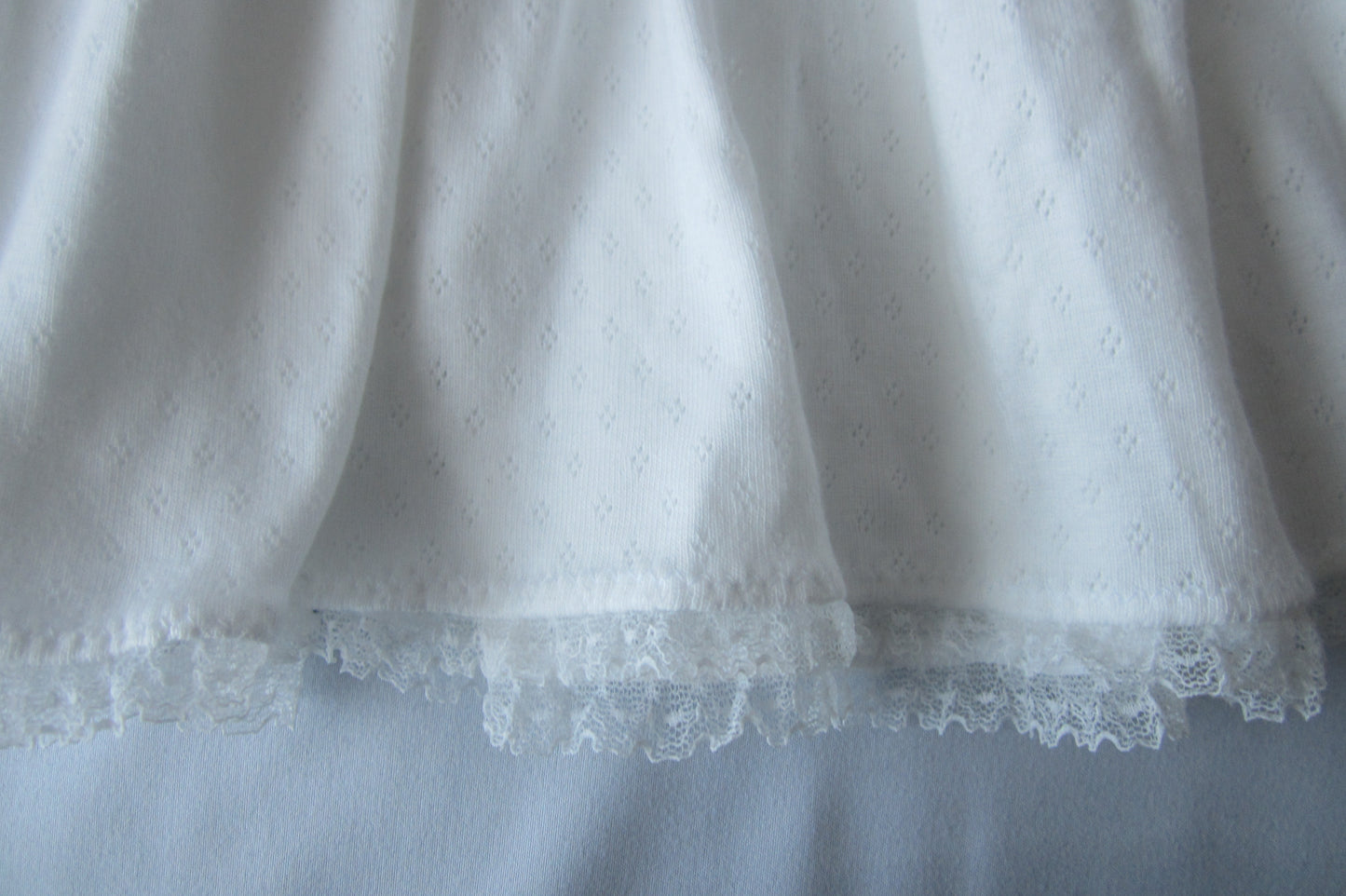 cotton lace gather skirt