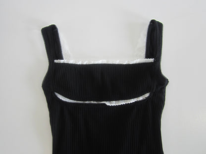 back open lib lace body suit