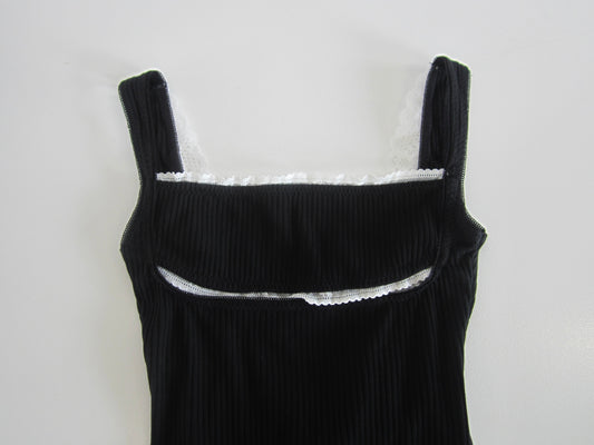 back open lib lace body suit