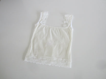 back open lib lace tops