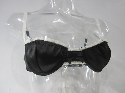 satin lace wire bra