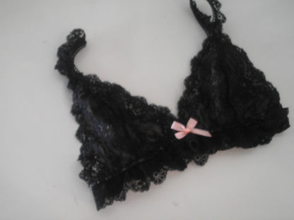 Ribbon doll triangle bra