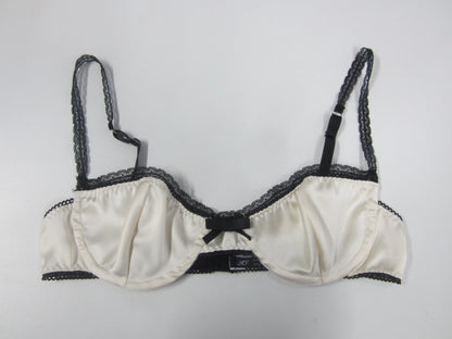 satin lace wire bra
