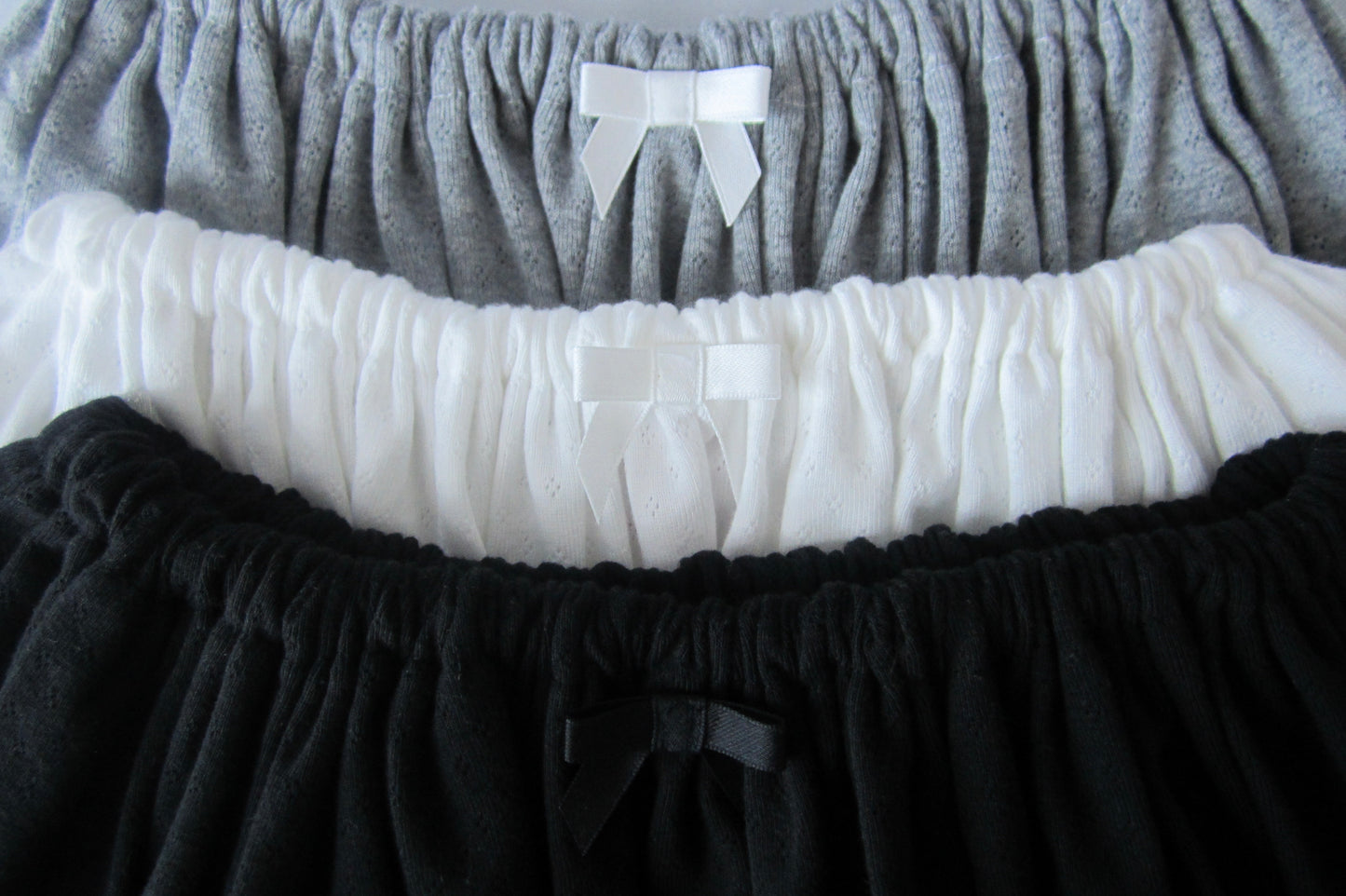 cotton lace gather skirt
