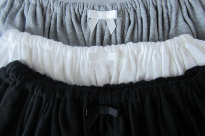 cotton lace gather skirt