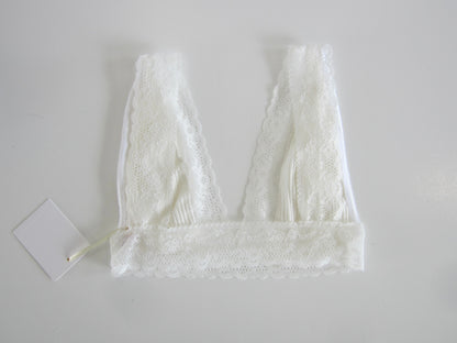 rib lace bra