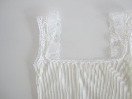 back open lib lace tops