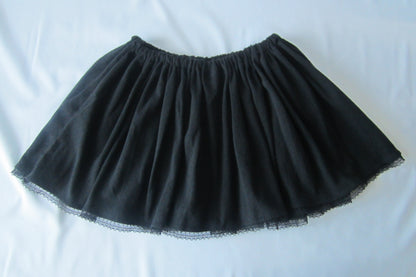 cotton lace gather skirt