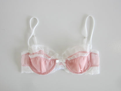lace layered silkcotton wirebra