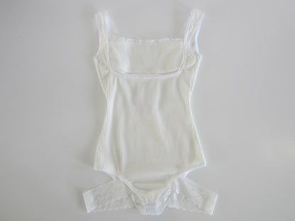 back open lib lace body suit
