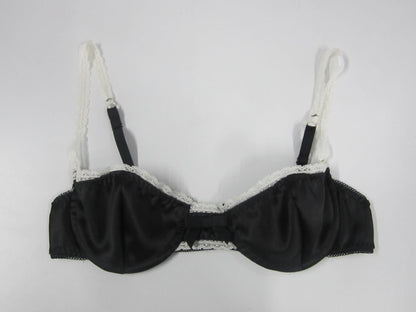 satin lace wire bra
