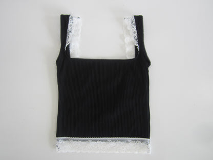 back open lib lace tops