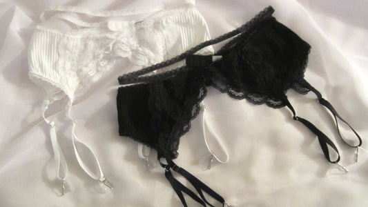 rib lace garter