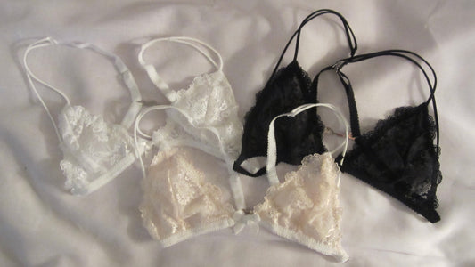 lace triangle bra