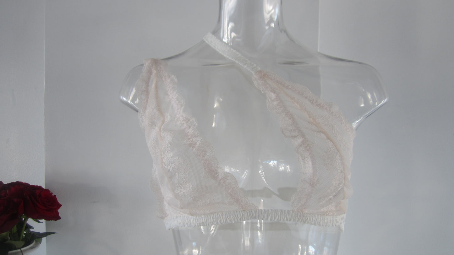 lace asymmetry bra