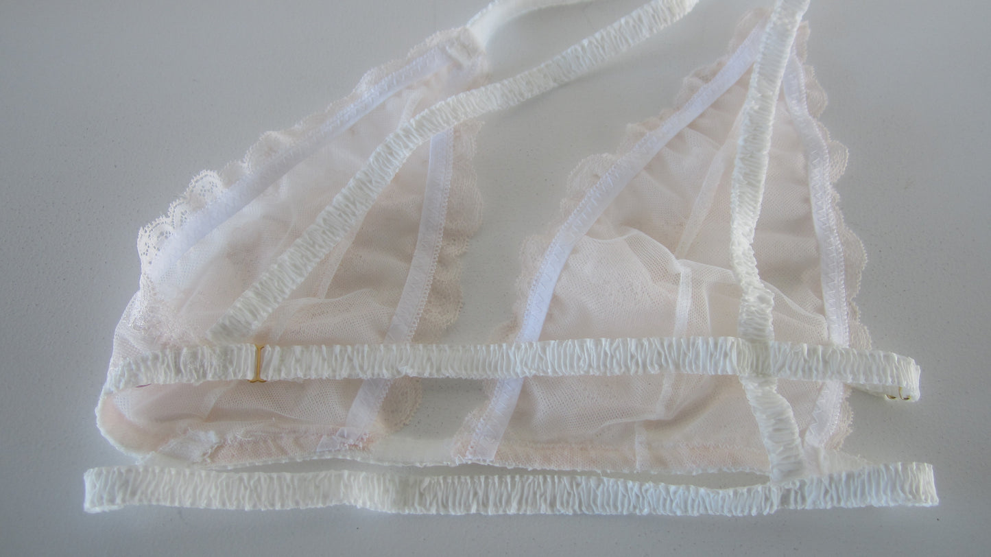 lace asymmetry bra