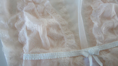 Rose lace slip